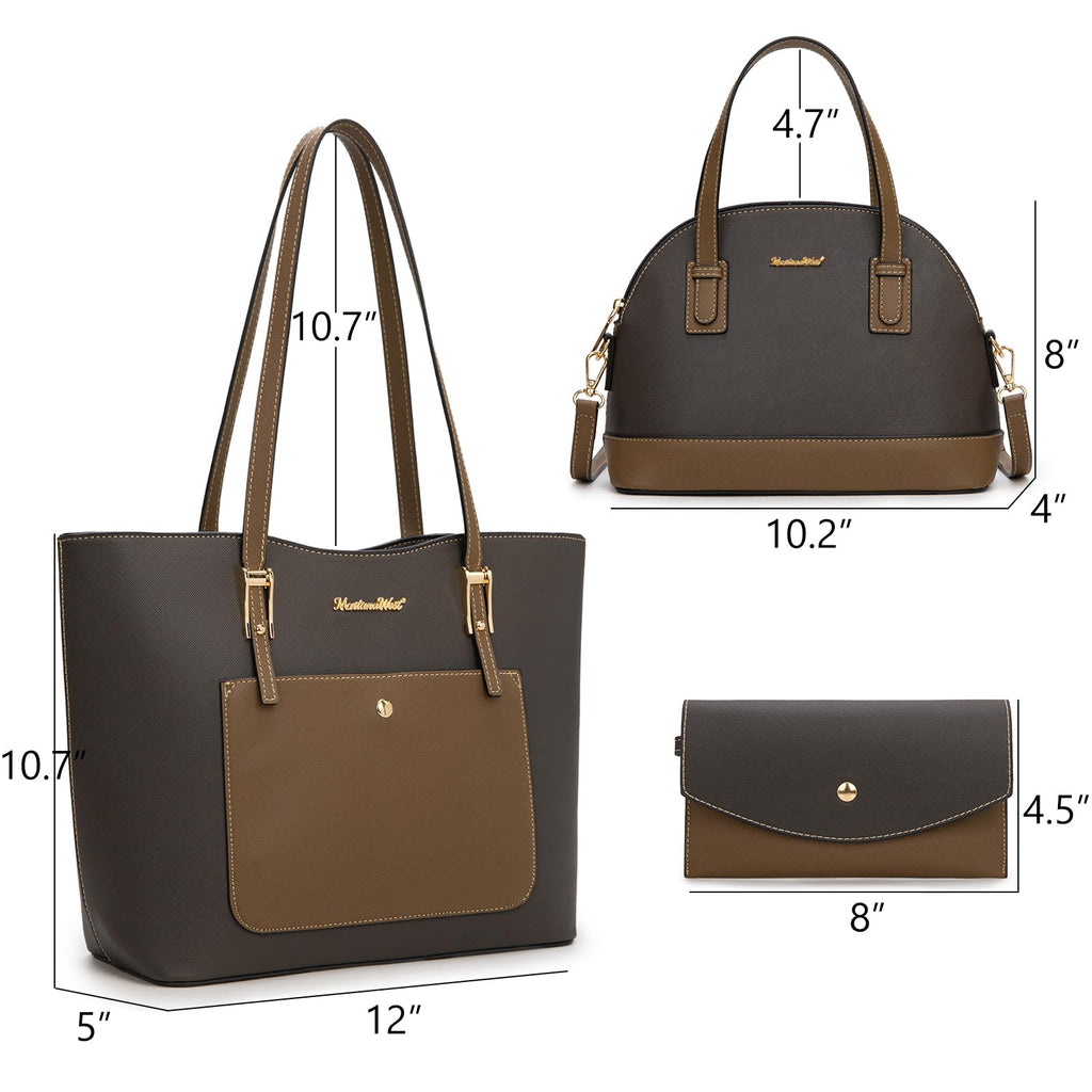Montana West 3PCS Purses for Women Tote Bag and Wallet Set Shoulder Satchel Handbags