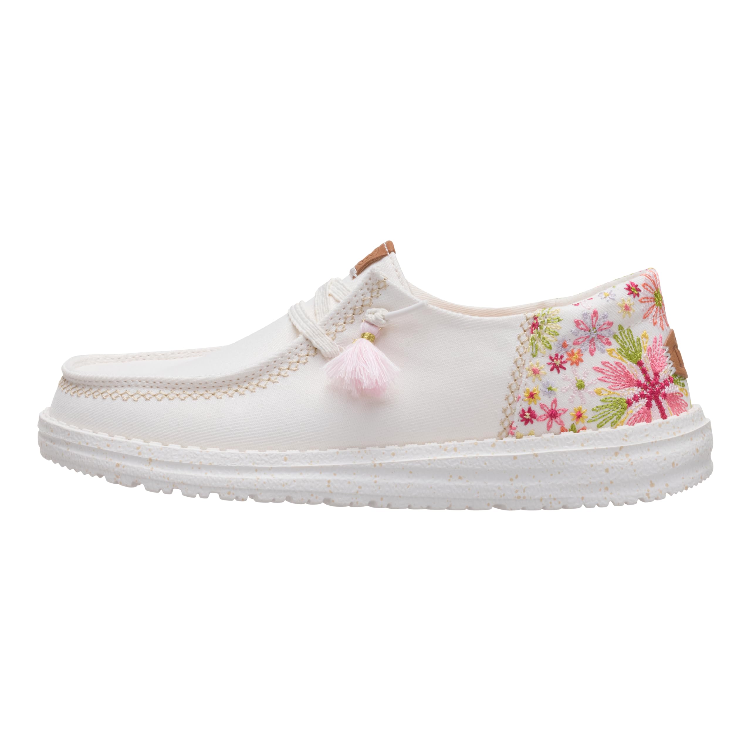 HEYDUDE Women's Wendy Funk Embroidered Floral Slip-On Loafers | Lightweight Comfortable Easy-On Casual Shoes