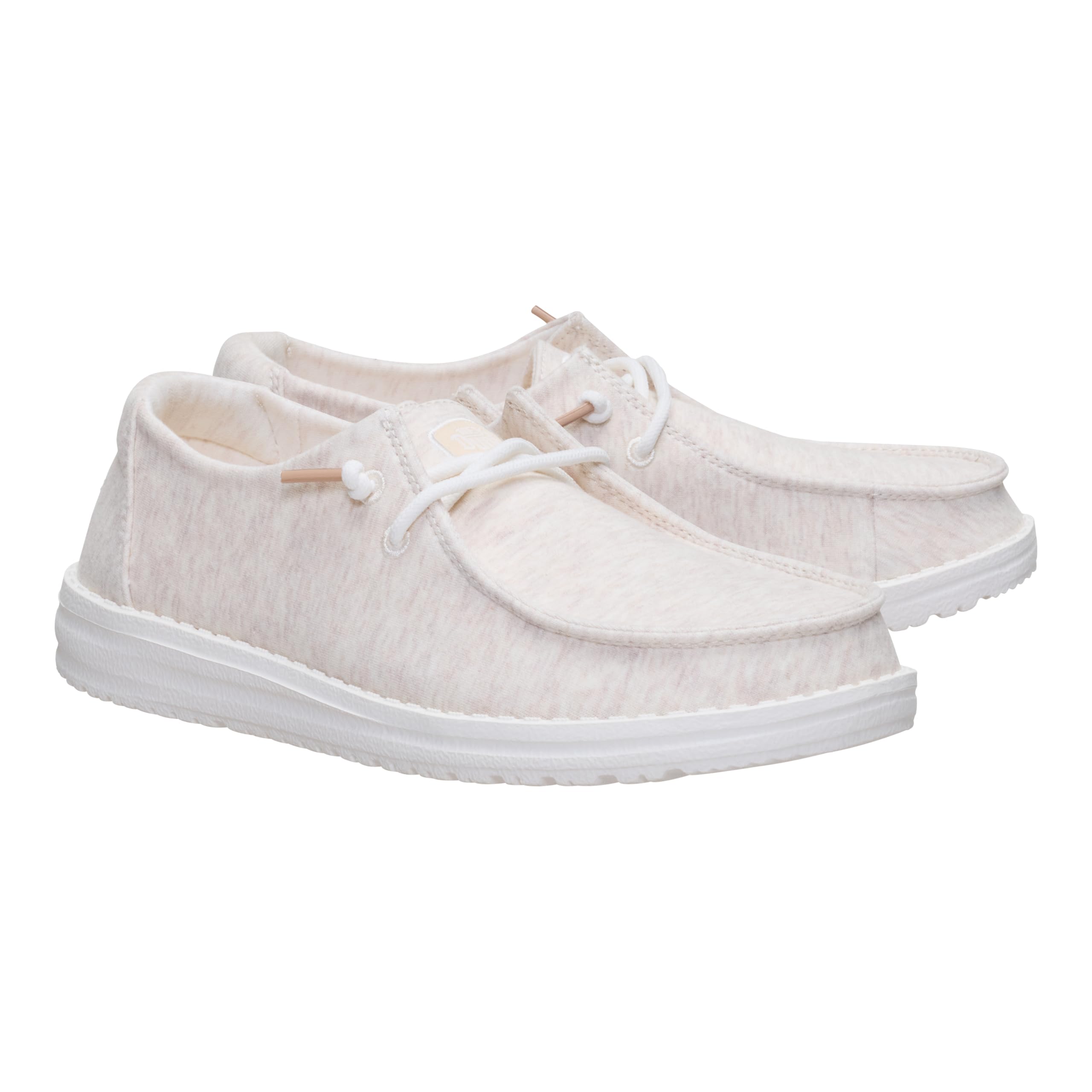 HEYDUDE Women’s Wendy Stretch Jersey Slip On Shoes | Lightweight Comfortable Travel Loafers with Elastic Laces