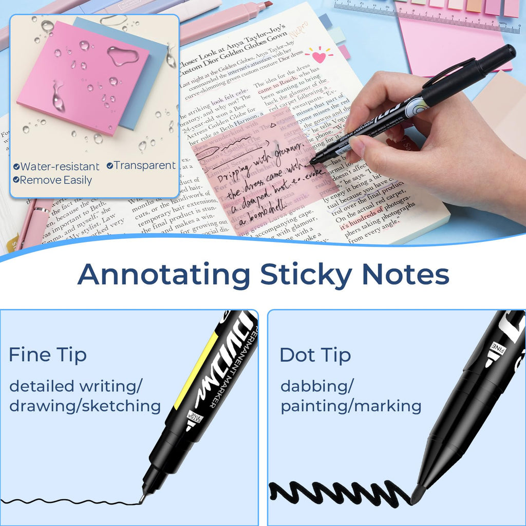 Nicpro 50PCS Cute Spiral Notebook Stationary Set For Women, Bible Journal Set, 3PCS A5 Spiral Notebook, Gel Pens, Sticky Notes & Tabs, Gift Box, Mechanical Pencils for Study Aesthetic School Supplies