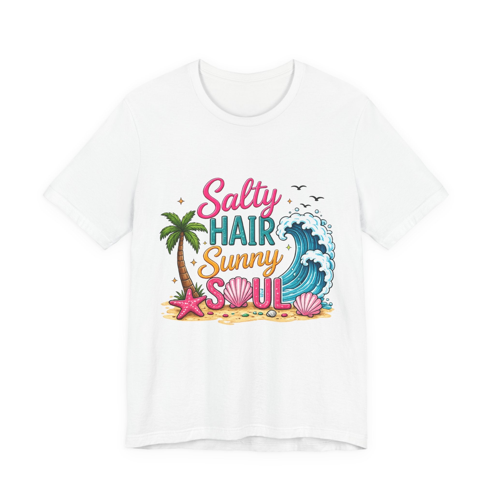 Salty Hair Sunny Soul — Women's Beach Graphic Tee