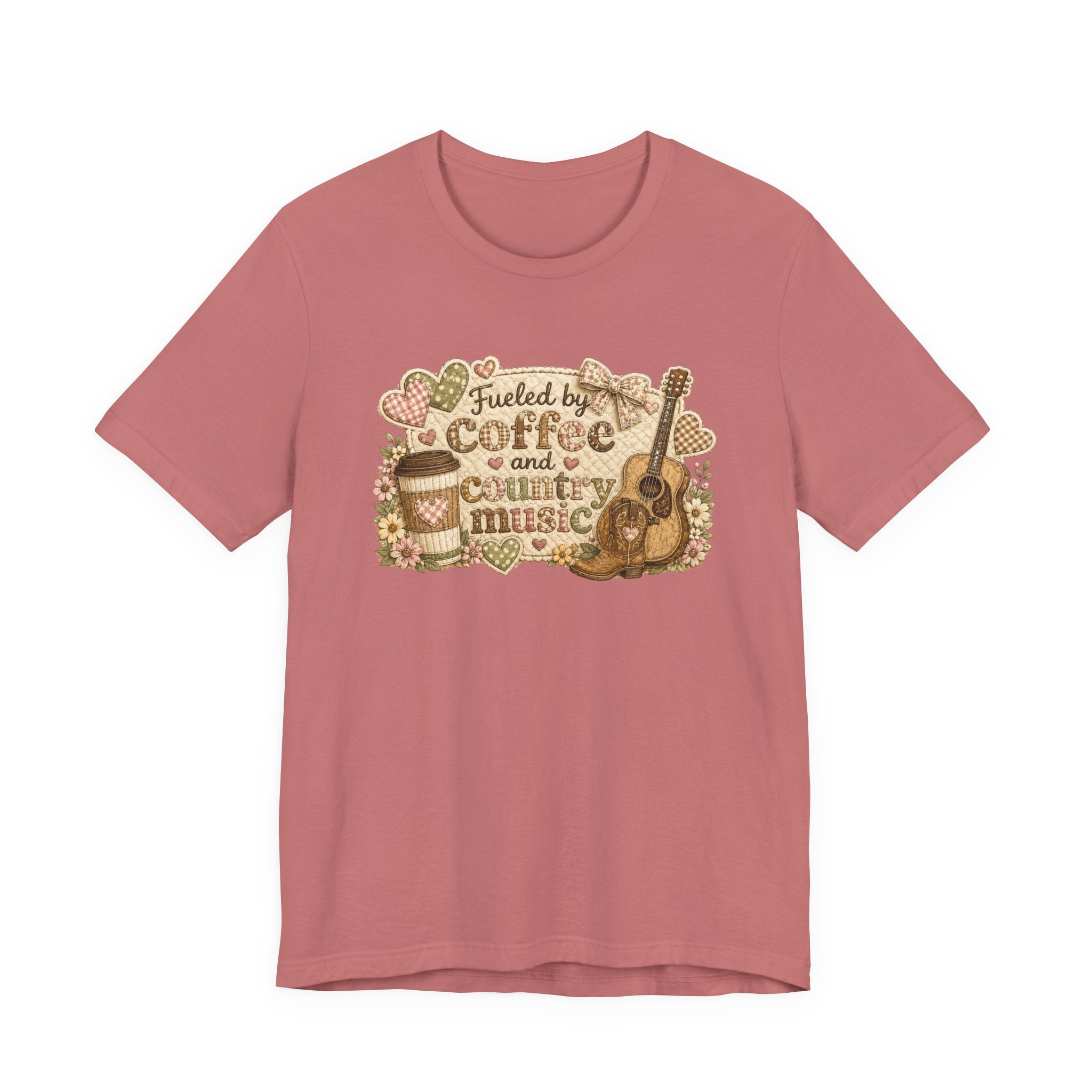 Fueled by Coffee and Country Music — Funny Women's Country Tee