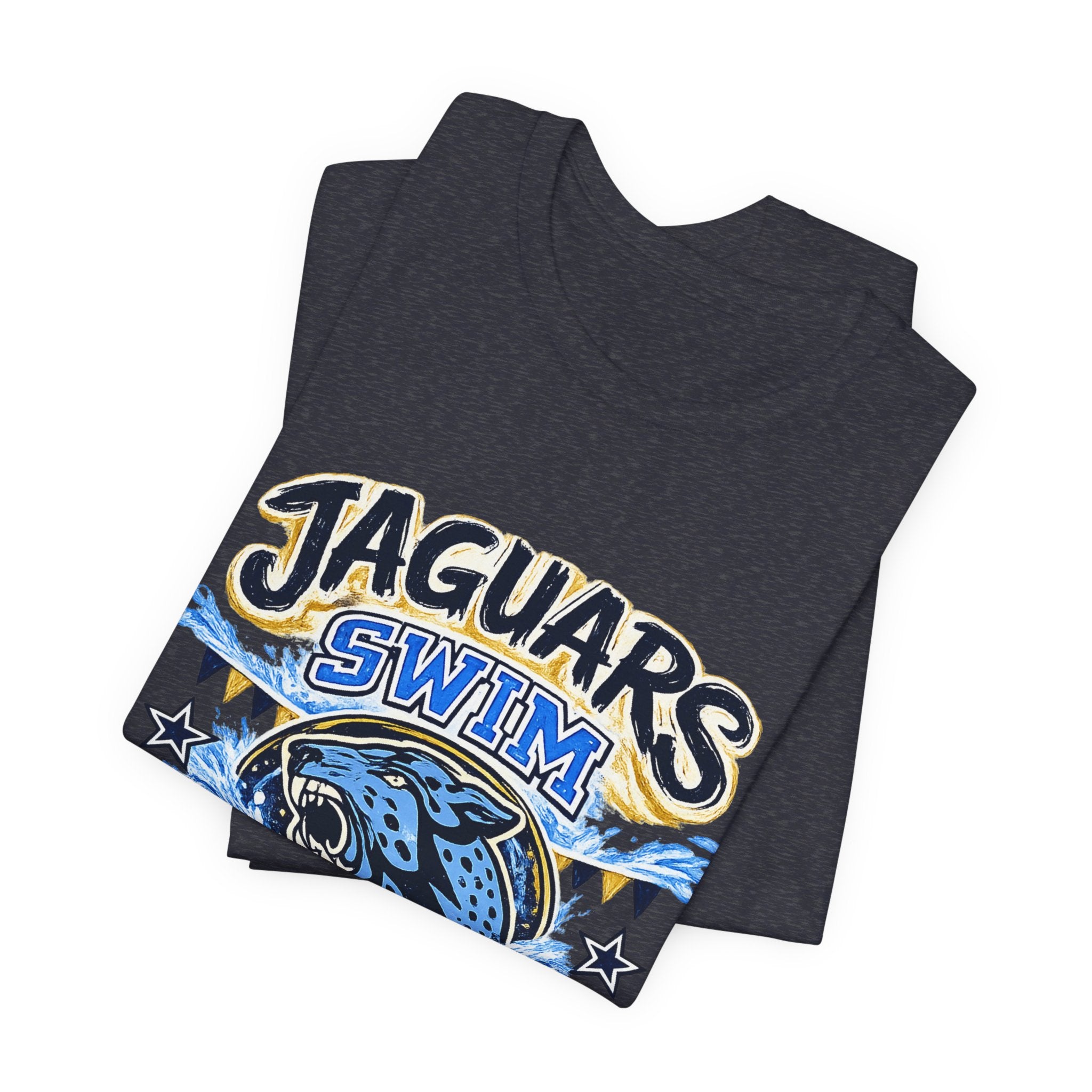 Jaguar Swim Dad — Proud School Swim Team Parent Graphic Tee