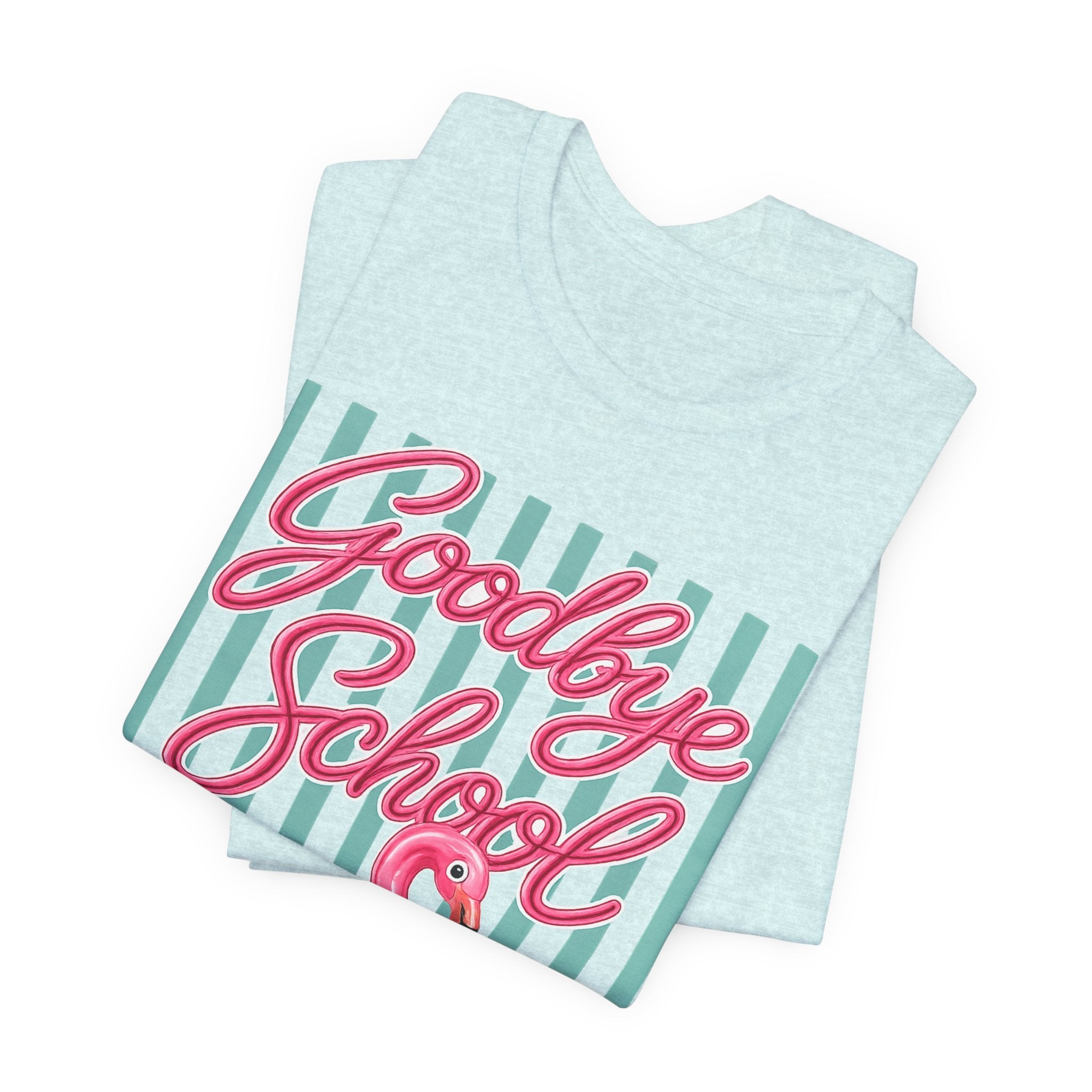 Goodbye School Hello Pool — Funny Summer Kids & Teacher Graphic Tee