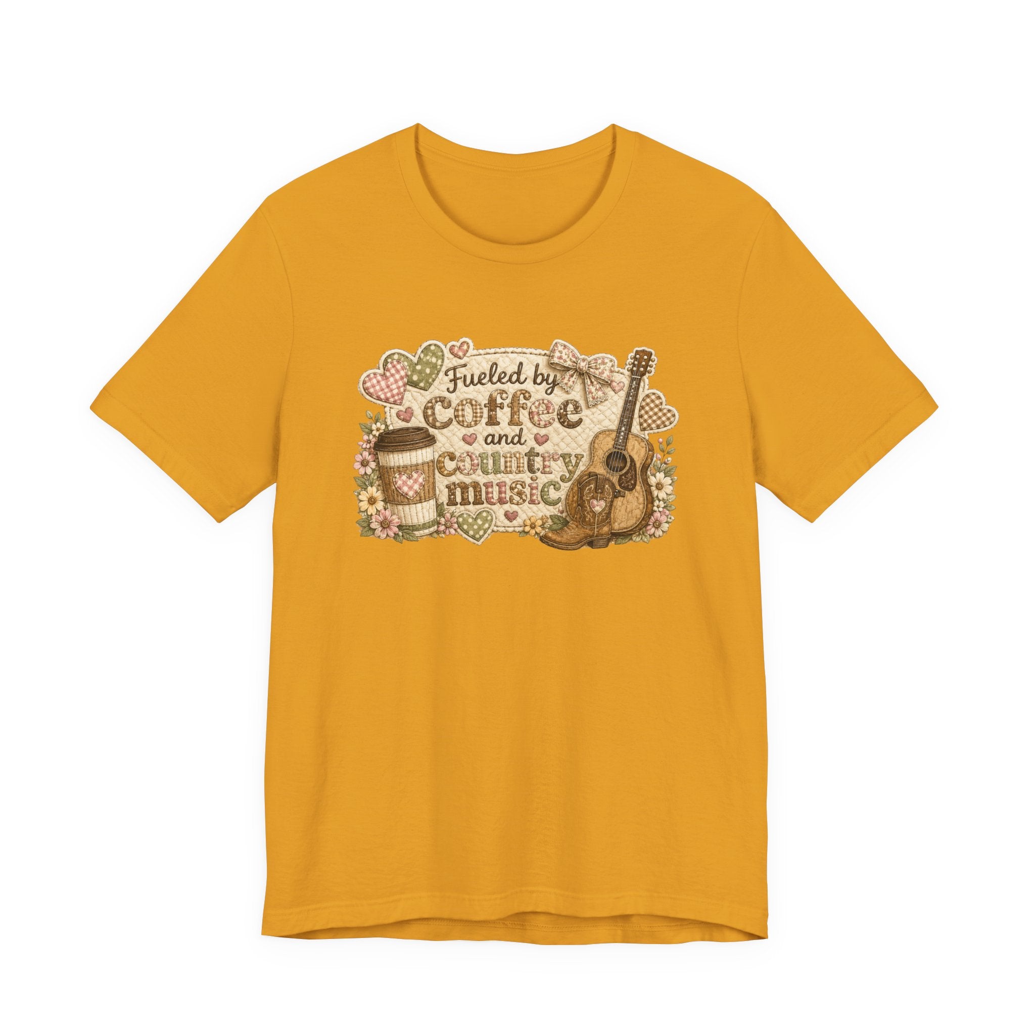 Fueled by Coffee and Country Music — Funny Women's Country Tee