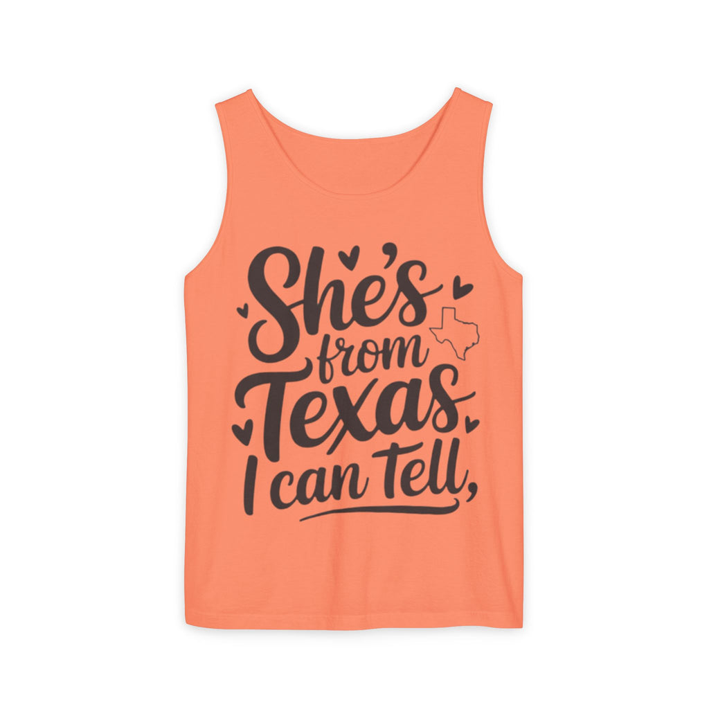 She's From Texas Tank Top — Women's Texas Pride Graphic Tank
