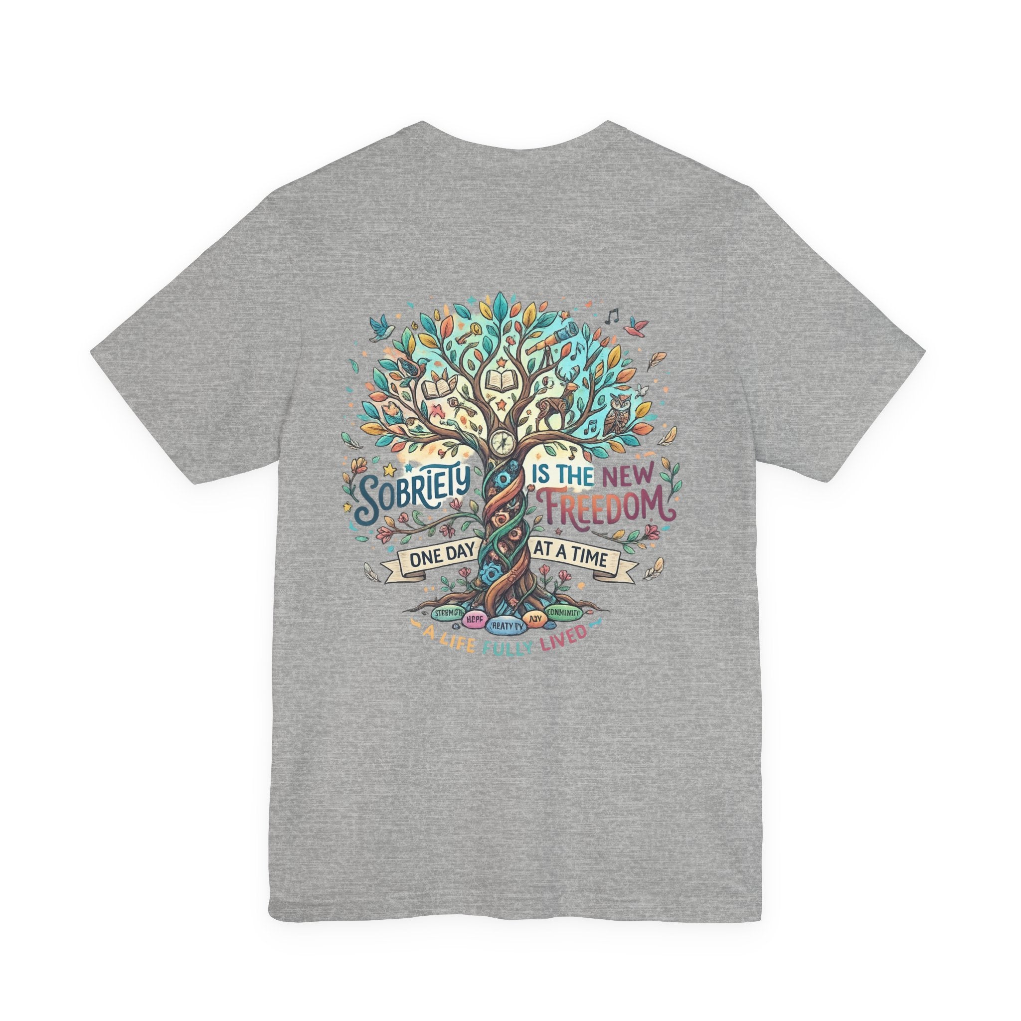Sobriety Support Tee — Recovery Slogan T-Shirt