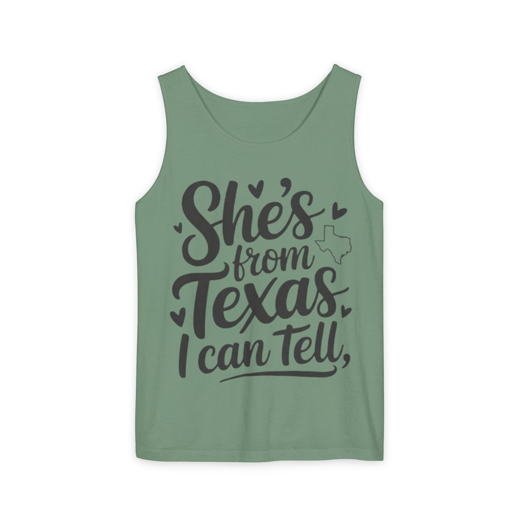 She's From Texas Tank Top — Women's Texas Pride Graphic Tank