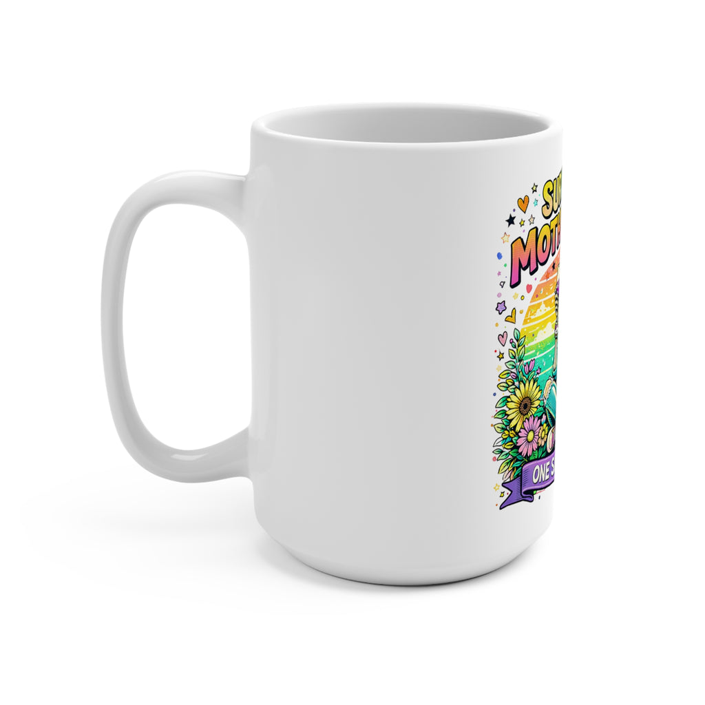 Surviving Motherhood Mug — "One Sip at a Time" 15oz Coffee Cup
