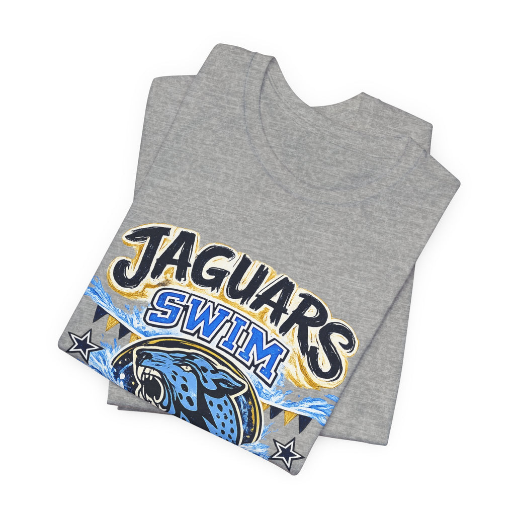 Jaguar Swim Dad — Proud School Swim Team Parent Graphic Tee