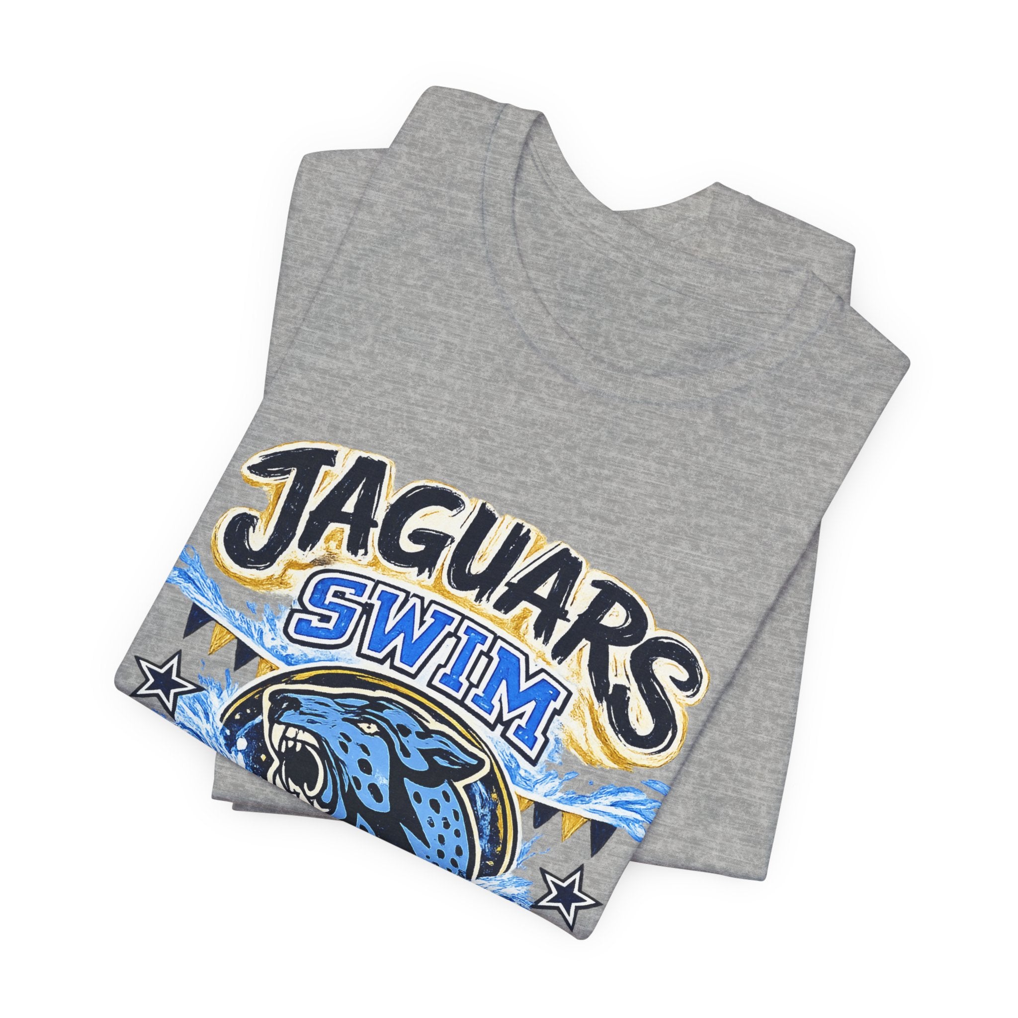 Jaguar Swim Dad — Proud School Swim Team Parent Graphic Tee