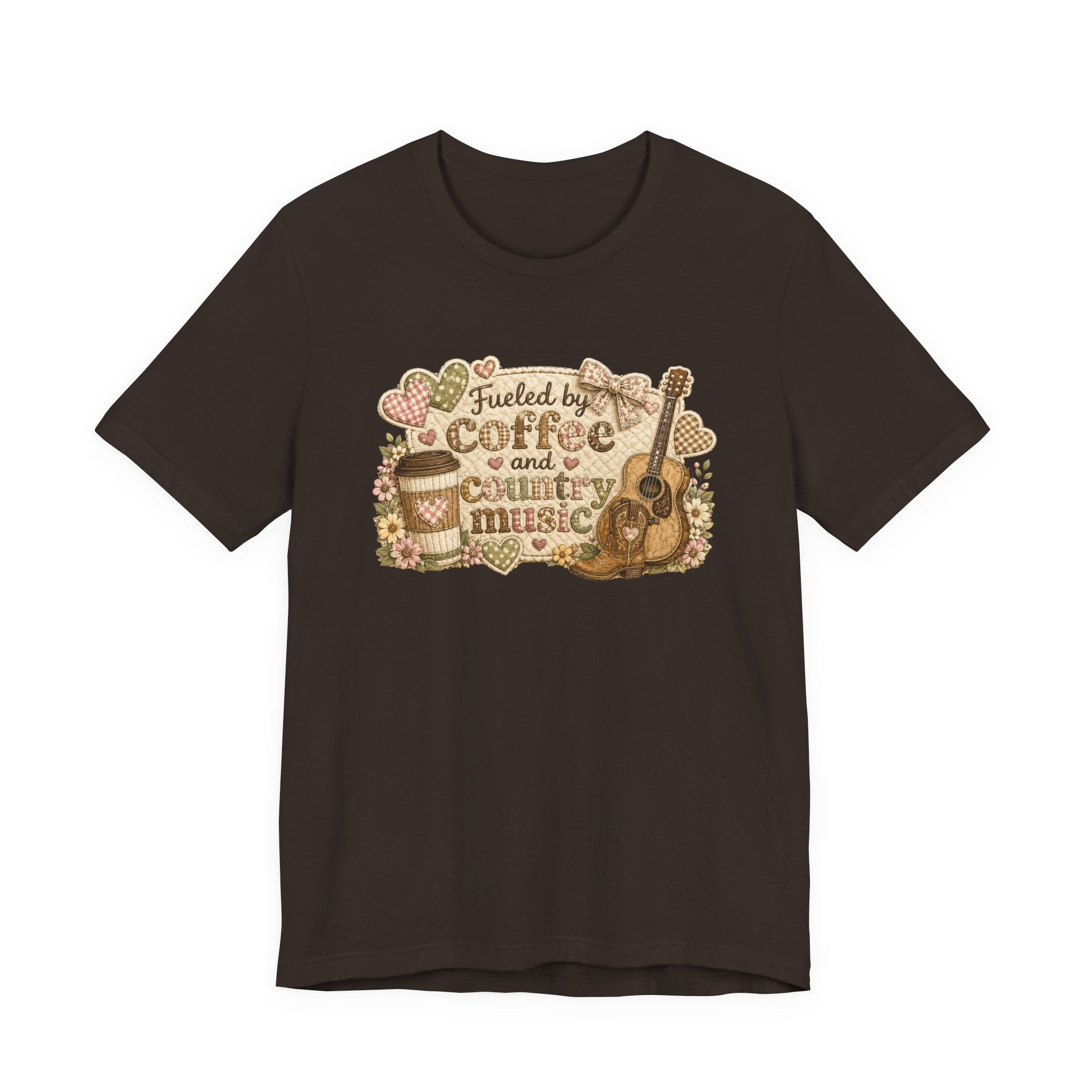 Fueled by Coffee and Country Music — Funny Women's Country Tee