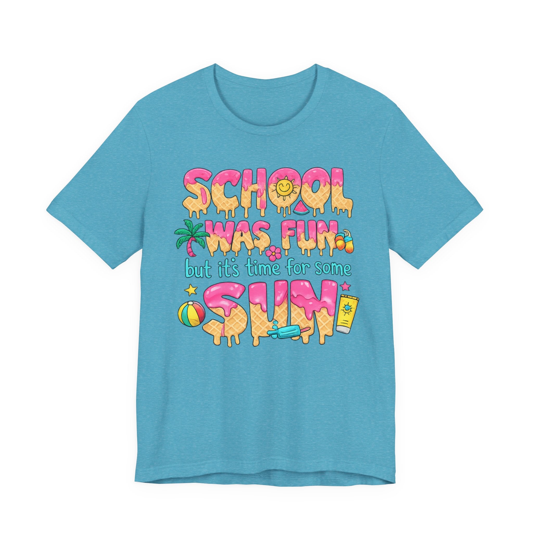 School Was Fun — Retro Kids & Teacher Summer Graphic Tee
