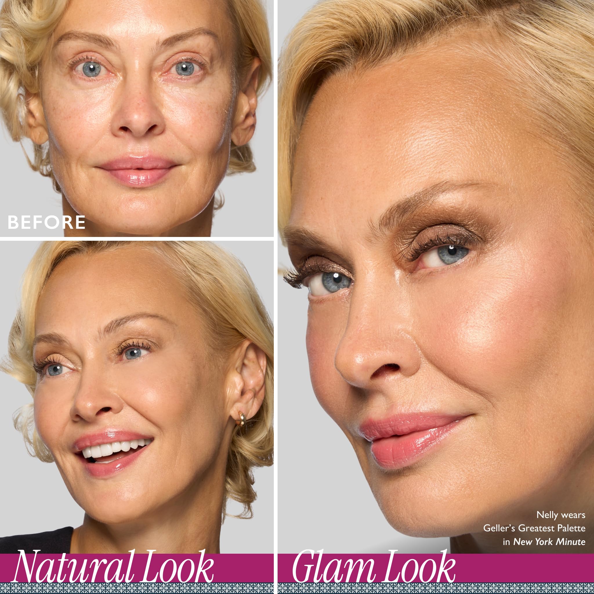 LAURA GELLER NEW YORK Geller's Greatest Lift-n-Glow Baked Trio Palette - Highlighter, Blush, Bronzer - All Skin Tones