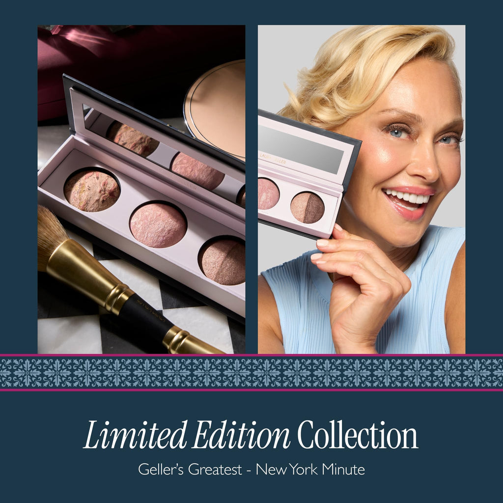 LAURA GELLER NEW YORK Geller's Greatest Lift-n-Glow Baked Trio Palette - Highlighter, Blush, Bronzer - All Skin Tones