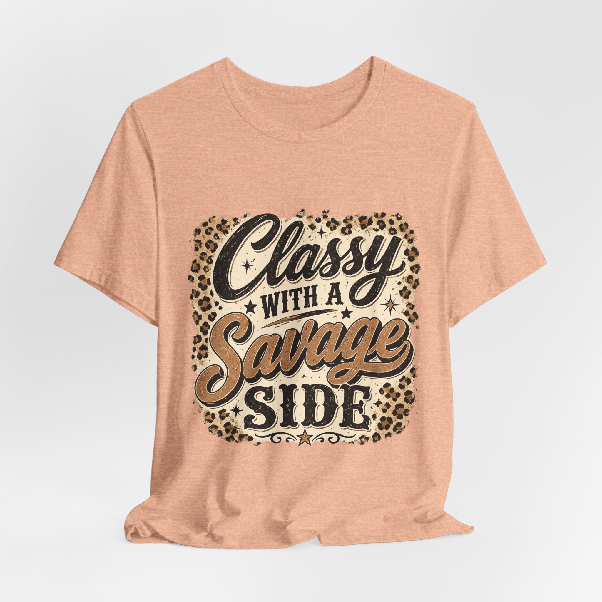 Classy with a Savage Side Leopard Graphic Tee