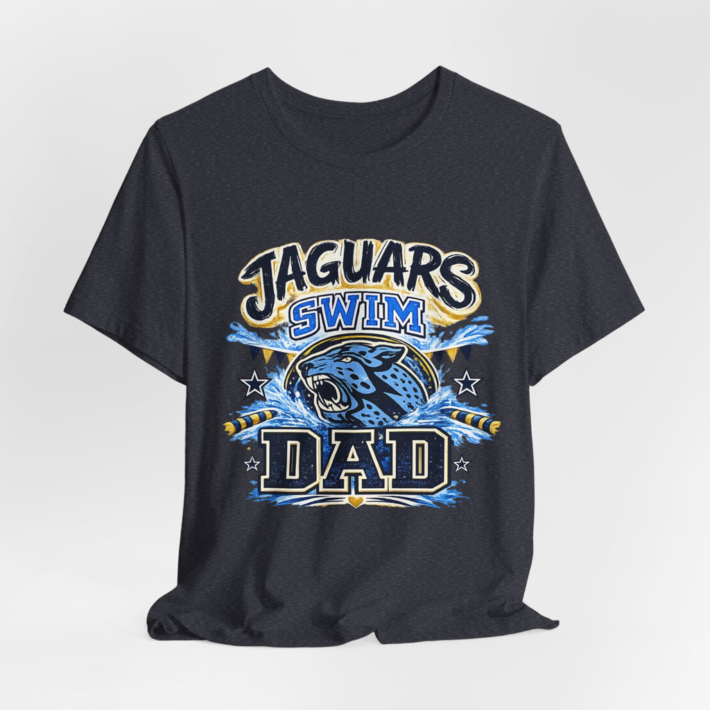 Jaguar Swim Dad — Proud School Swim Team Parent Graphic Tee