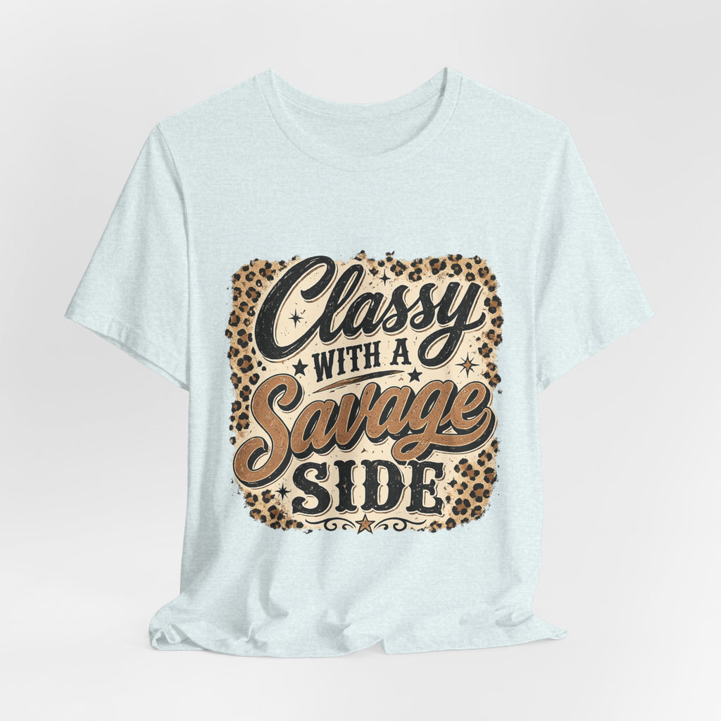 Classy with a Savage Side Leopard Graphic Tee