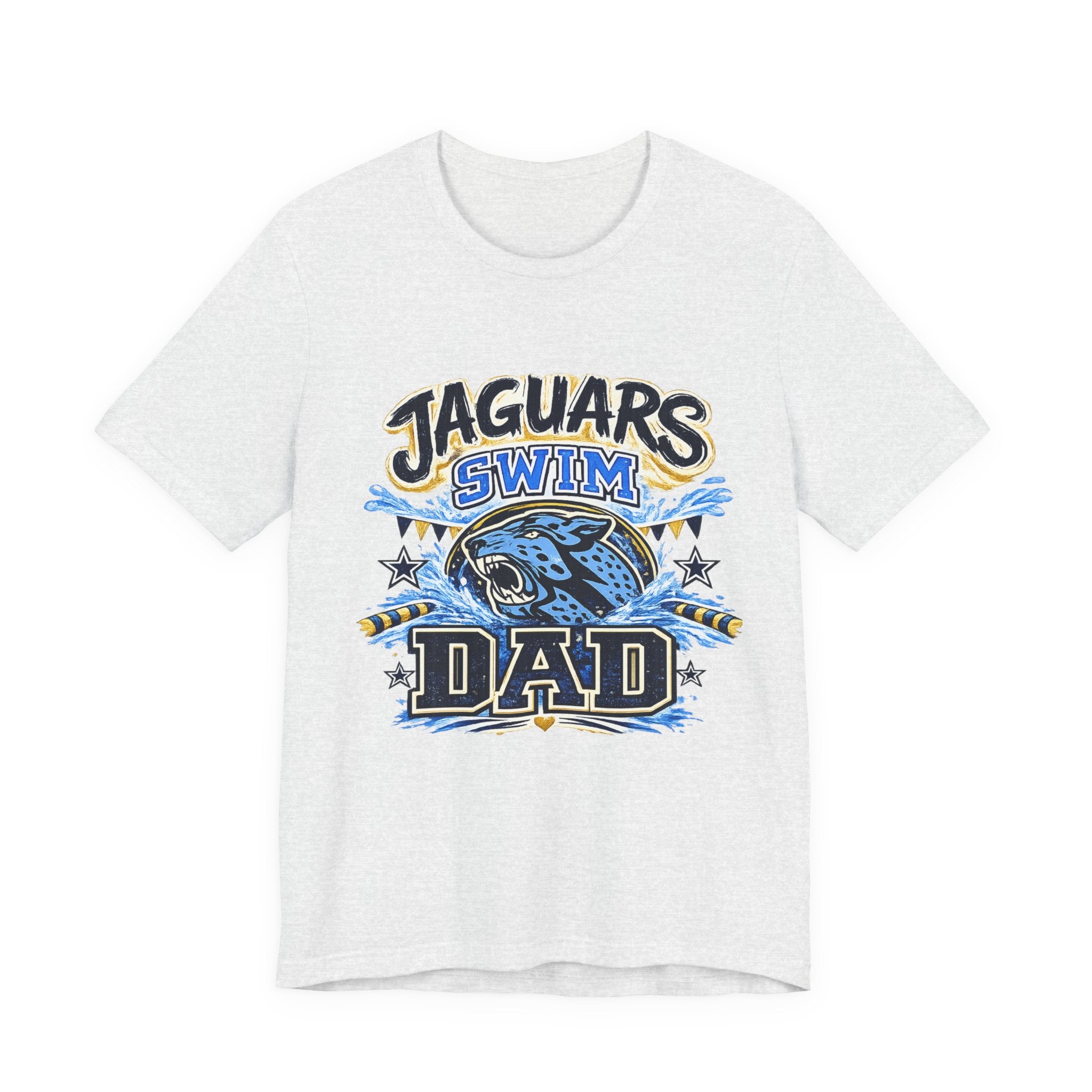 Jaguar Swim Dad — Proud School Swim Team Parent Graphic Tee