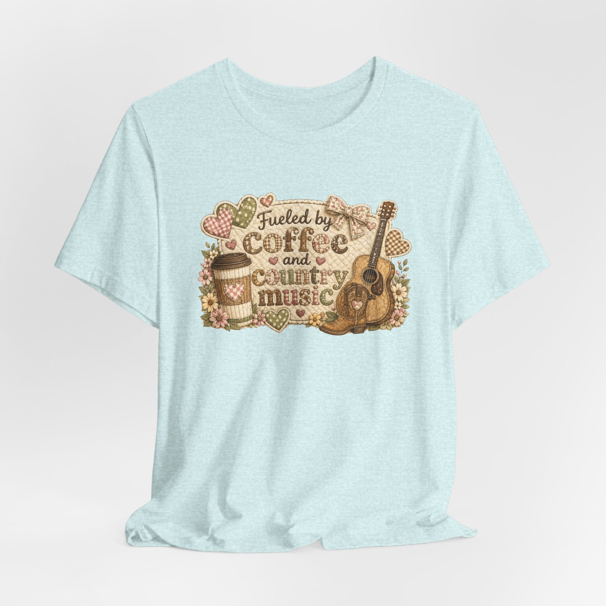 Fueled by Coffee and Country Music — Funny Women's Country Tee