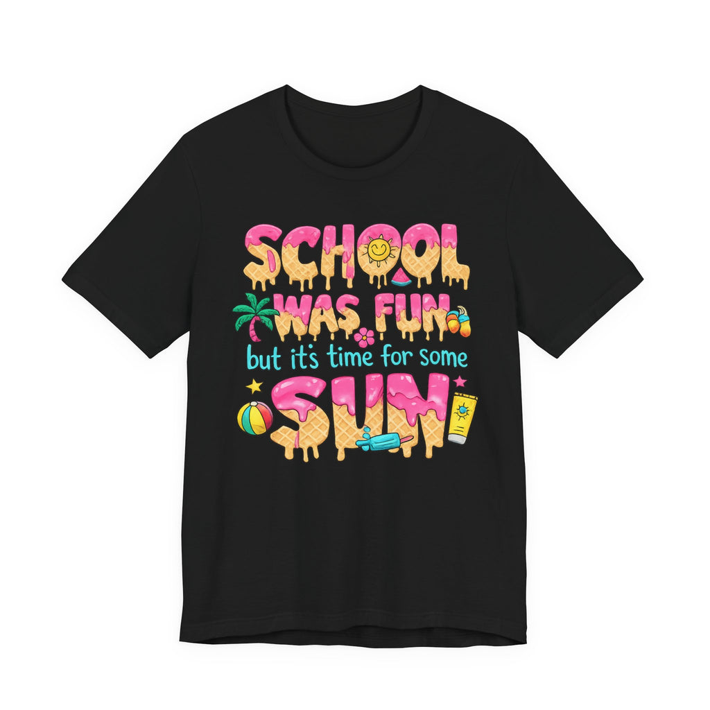 School Was Fun — Retro Kids & Teacher Summer Graphic Tee