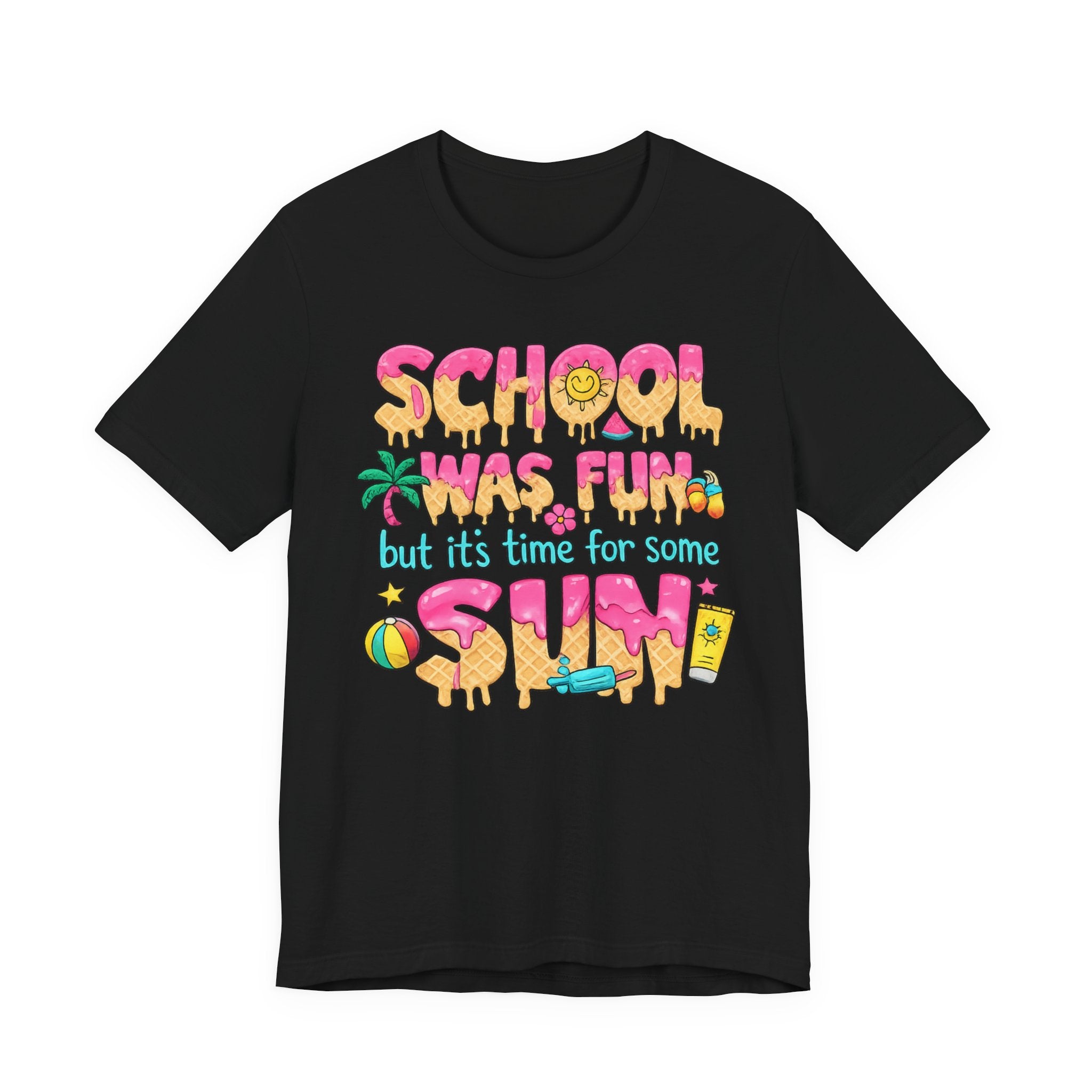 School Was Fun — Retro Kids & Teacher Summer Graphic Tee