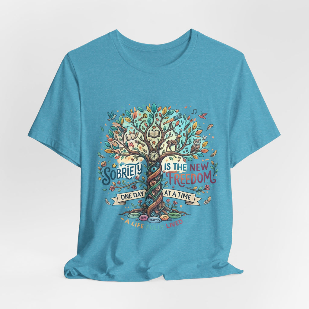 Sobriety Is the New Freedom — Inspirational Women's Graphic Tee