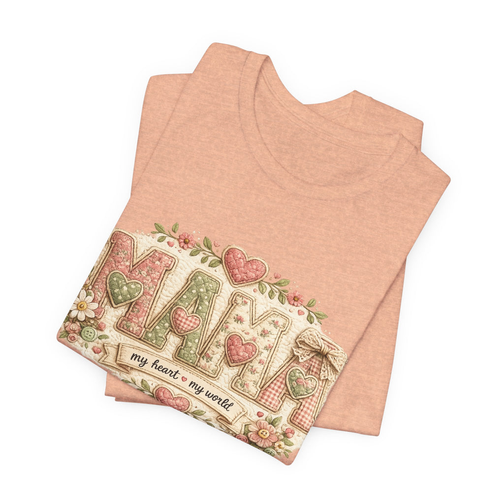 Mama — My Heart, My World | Heartfelt Mom Graphic Tee