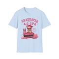 Graduation 4.0 GPA T‑Shirt — 'Graduated with a 4.0 GPA' Pink Cute Dog Design