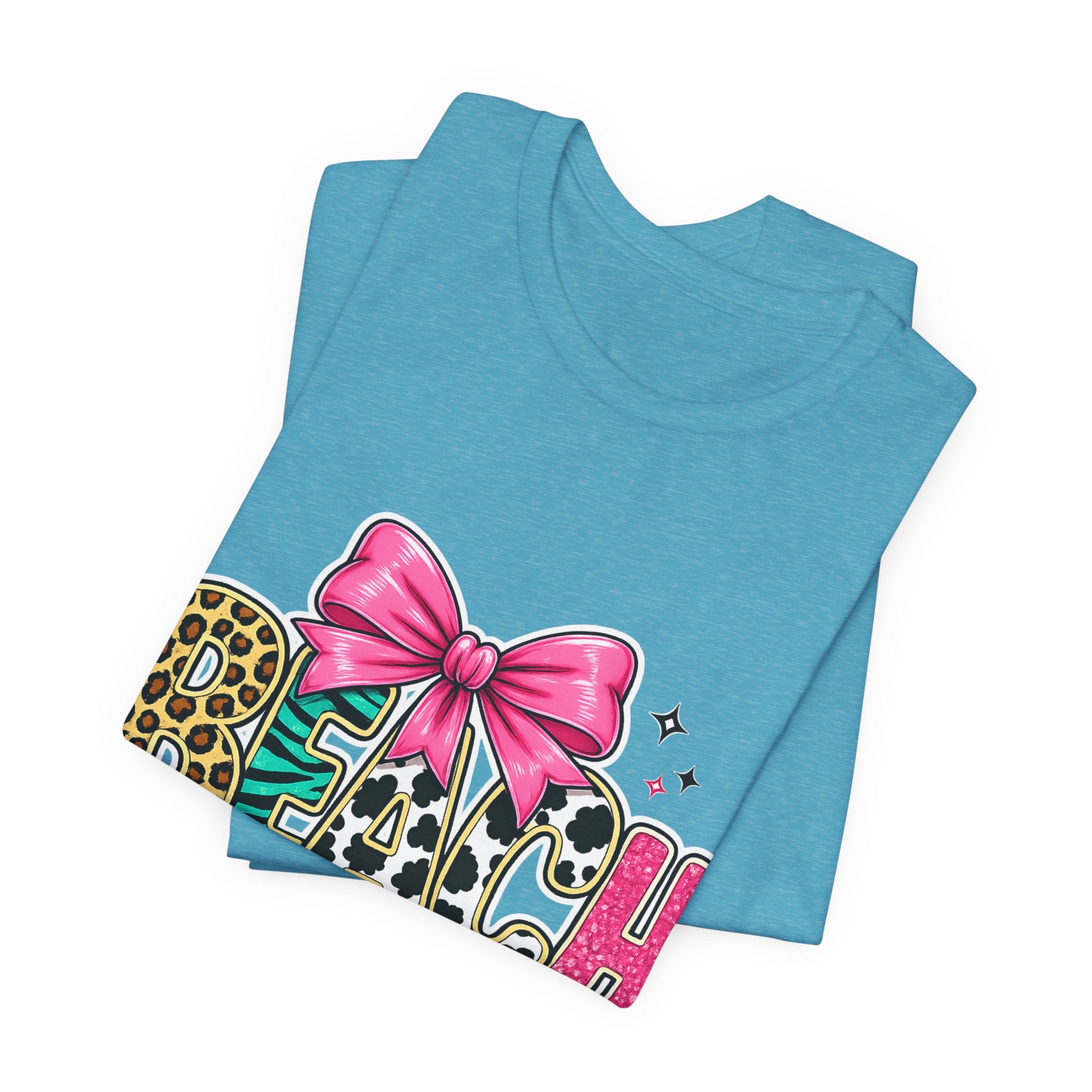 Beach Please — Funny Women's Beach Graphic Tee