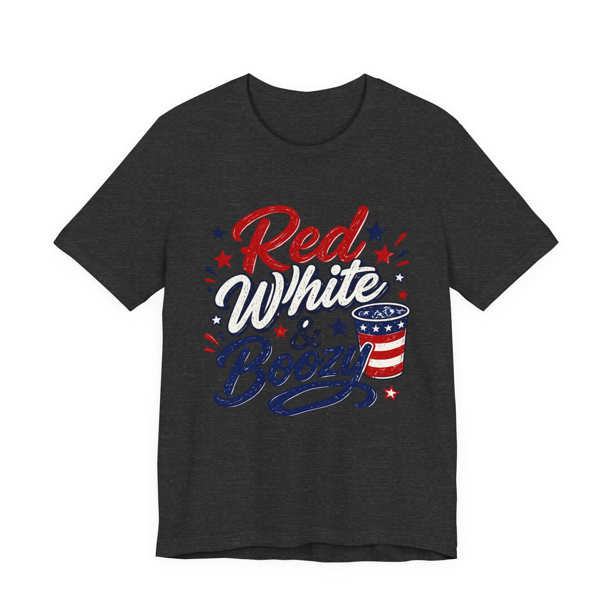 Red White & Boozy Tee — Patriotic 4th of July Graphic T-Shirt