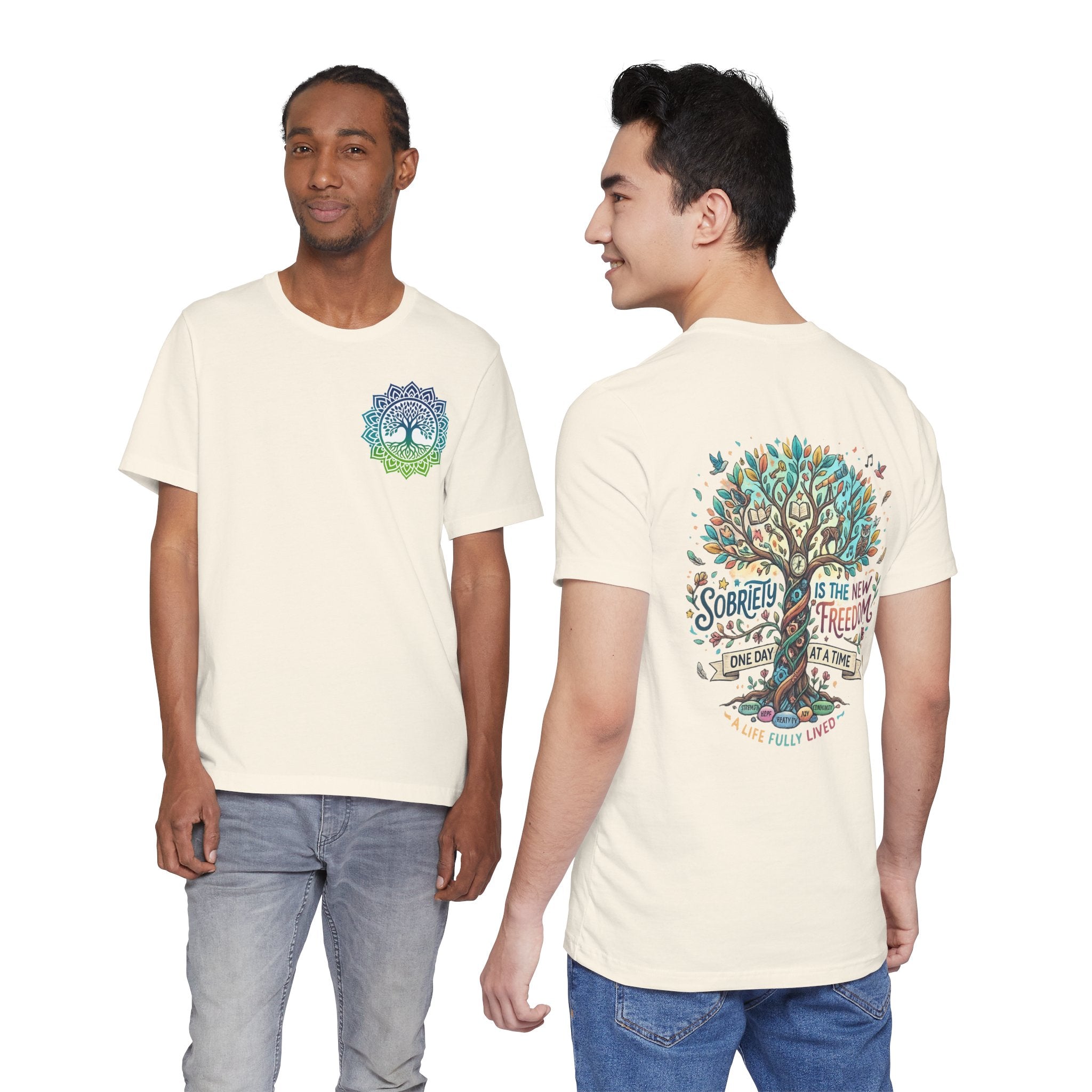 Sobriety Support Tee — Recovery Slogan T-Shirt