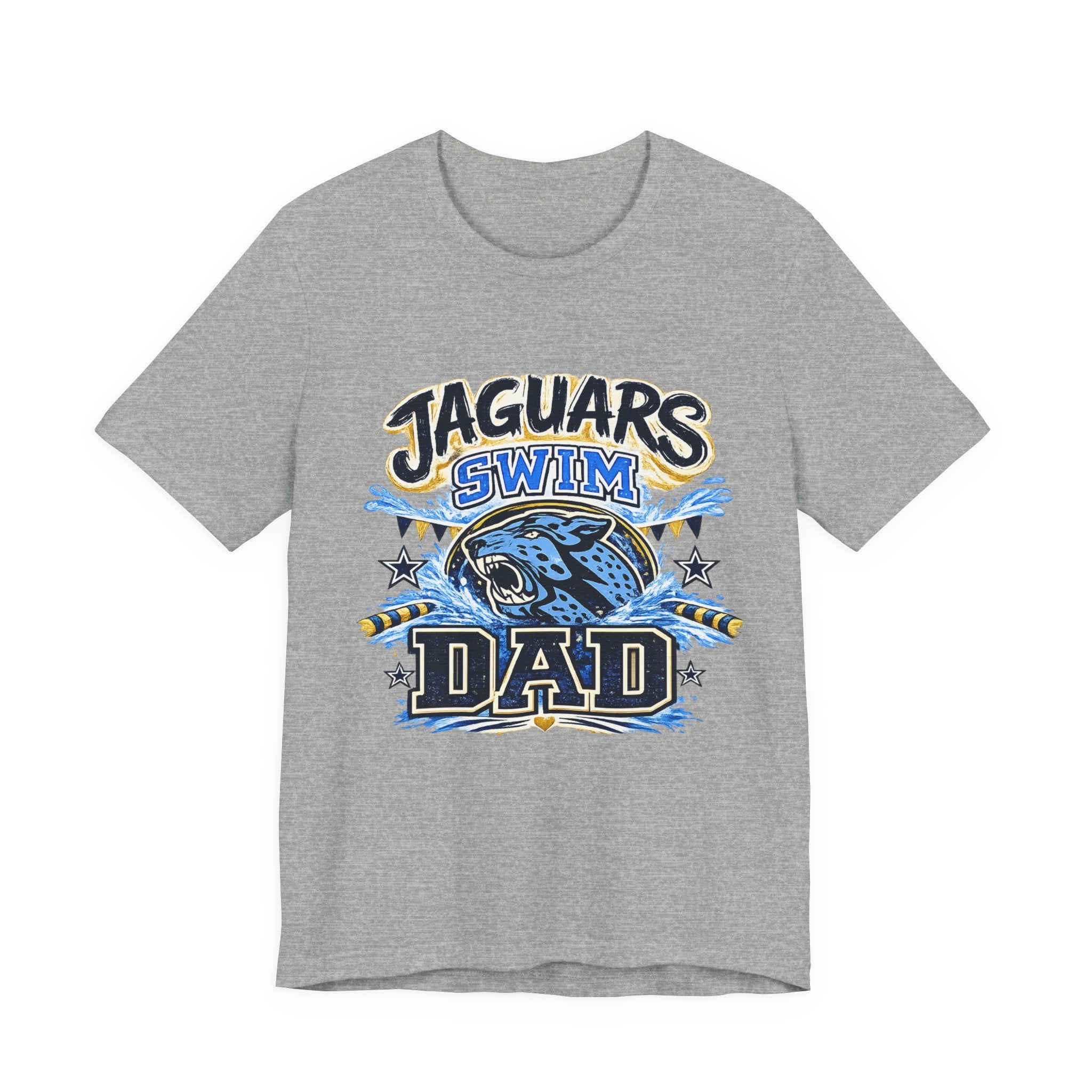 Jaguar Swim Dad — Proud School Swim Team Parent Graphic Tee