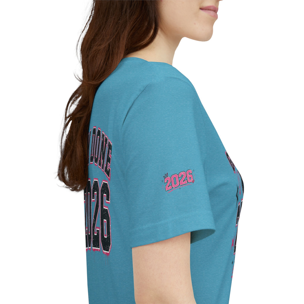Class of 2026 Senior T-Shirt — “On Wednesdays We Wear Pink” So Fetch Graduation Tee