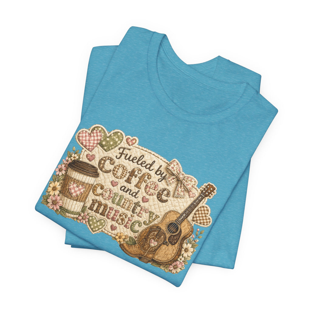 Fueled by Coffee and Country Music — Funny Women's Country Tee
