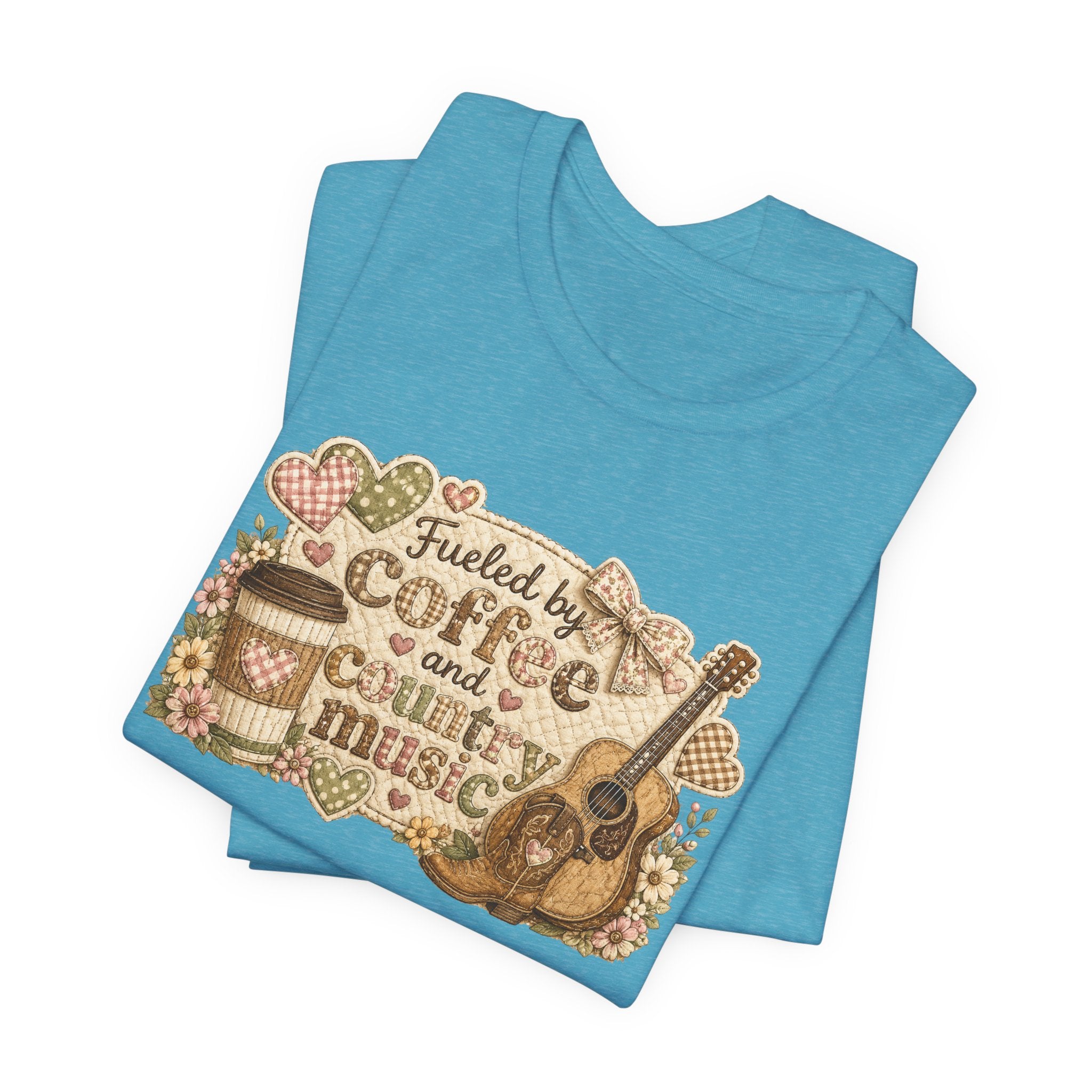 Fueled by Coffee and Country Music — Funny Women's Country Tee