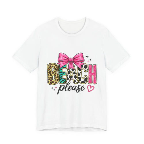 Beach Please — Funny Women's Beach Graphic Tee