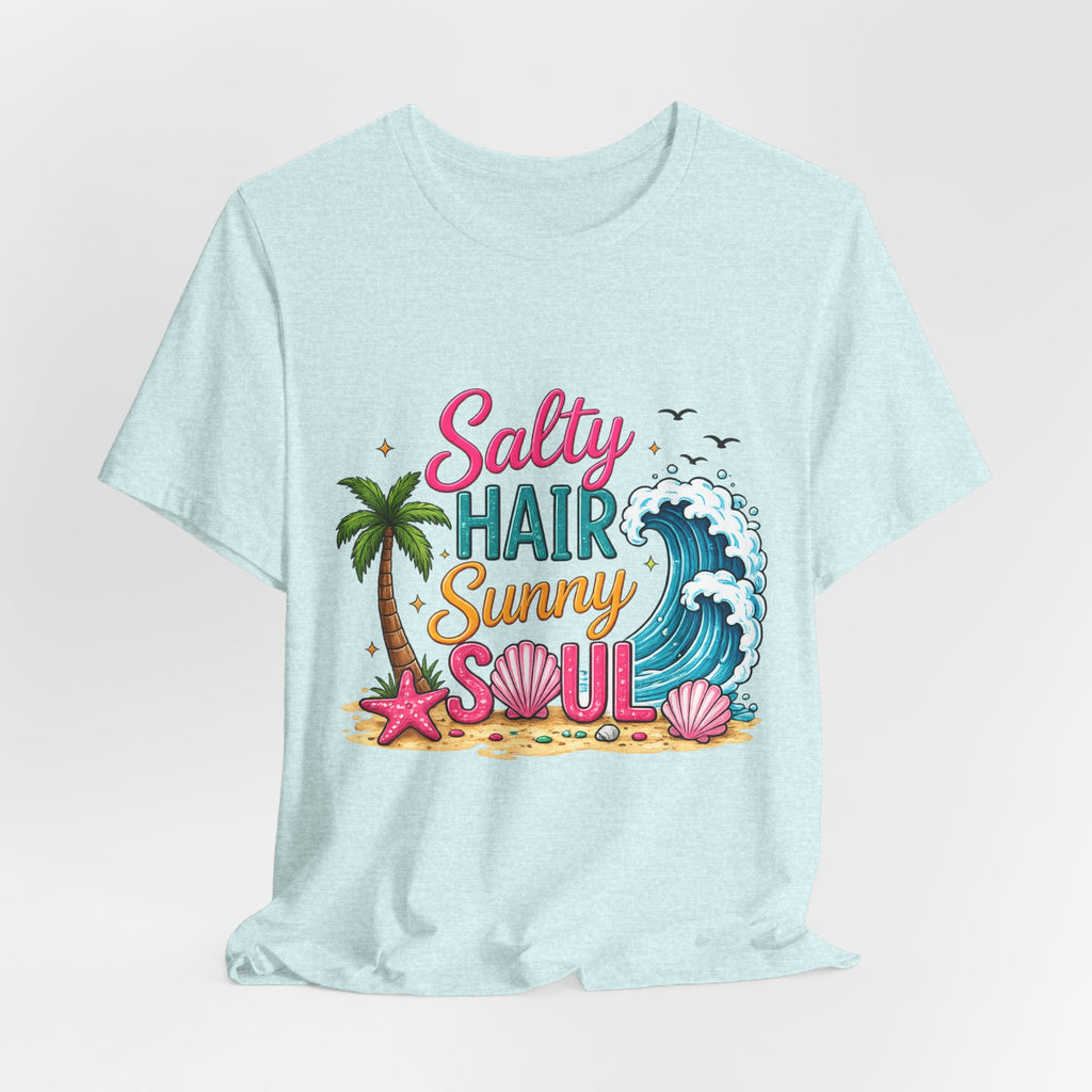 Salty Hair Sunny Soul — Women's Beach Graphic Tee