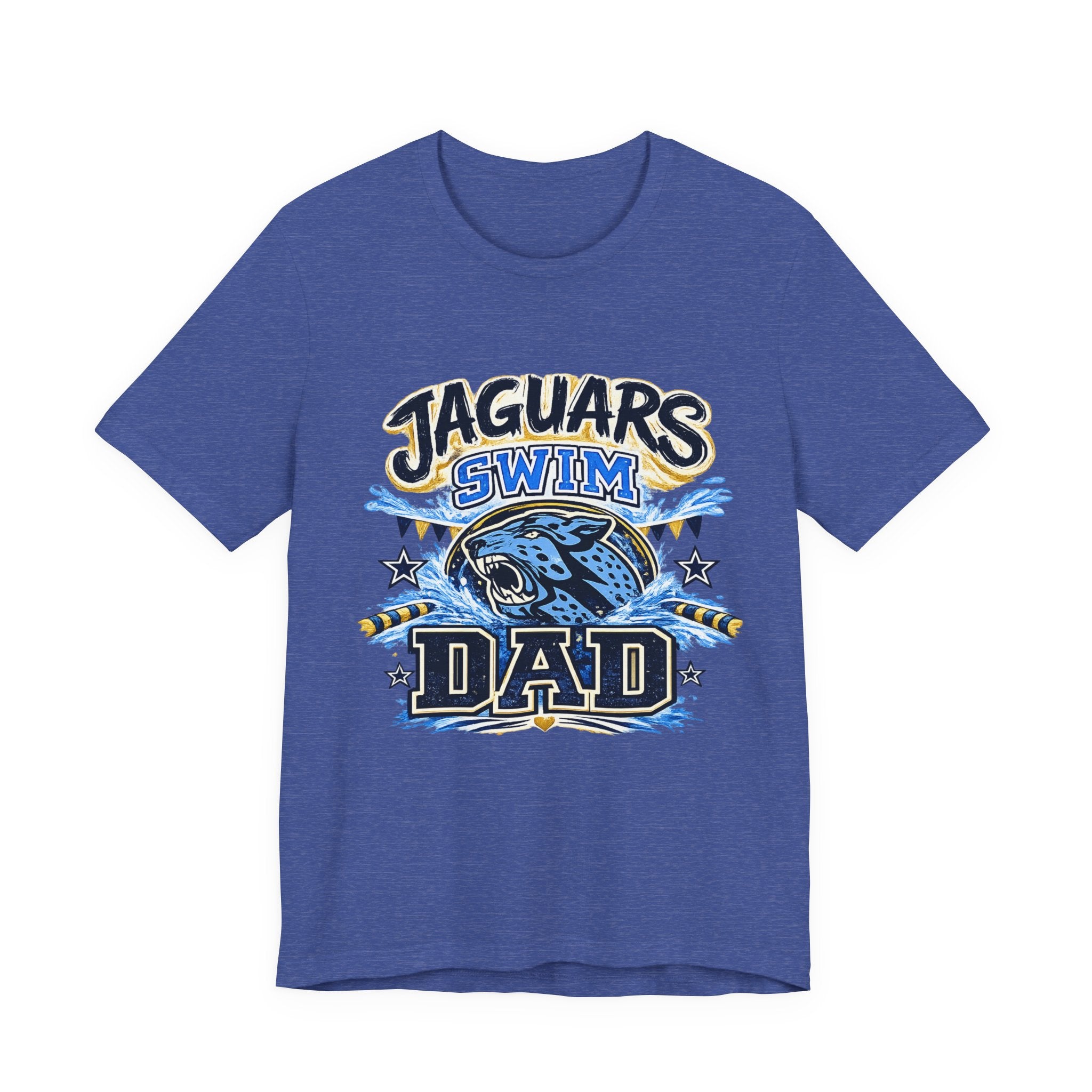 Jaguar Swim Dad — Proud School Swim Team Parent Graphic Tee
