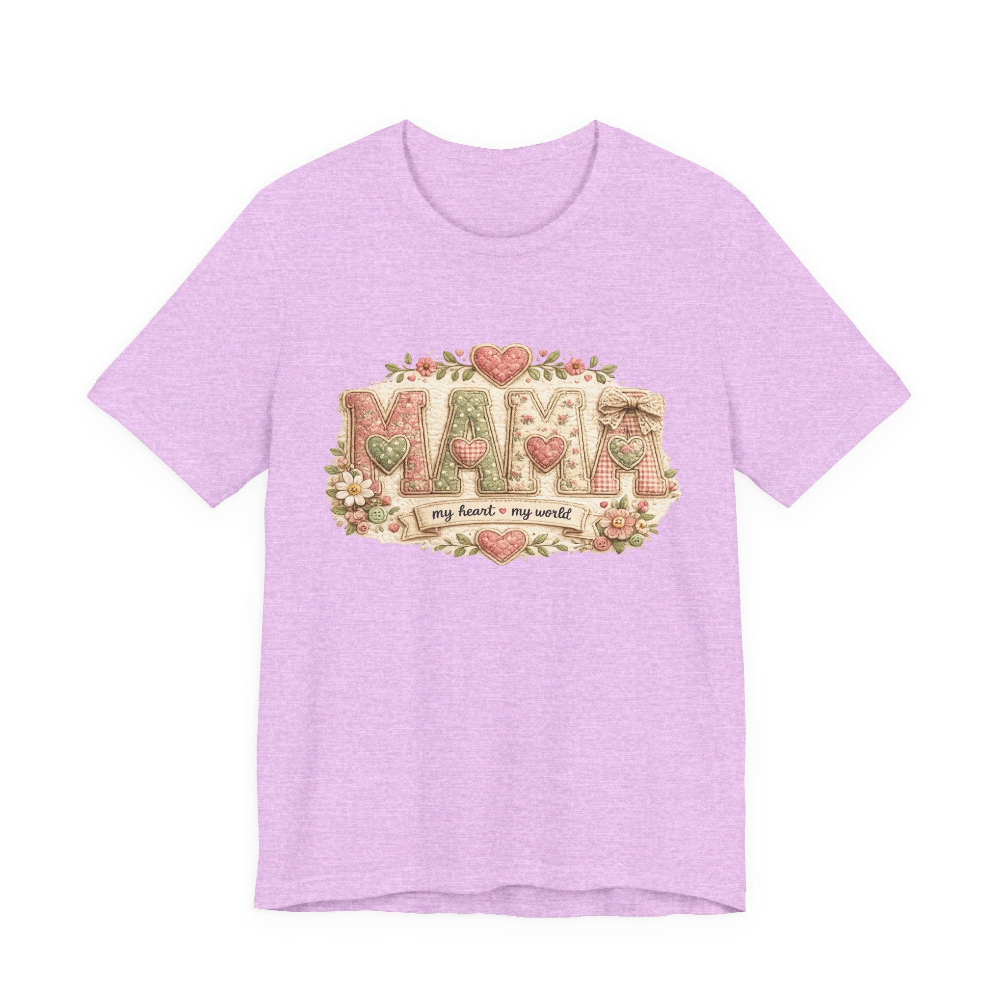 Mama — My Heart, My World | Heartfelt Mom Graphic Tee