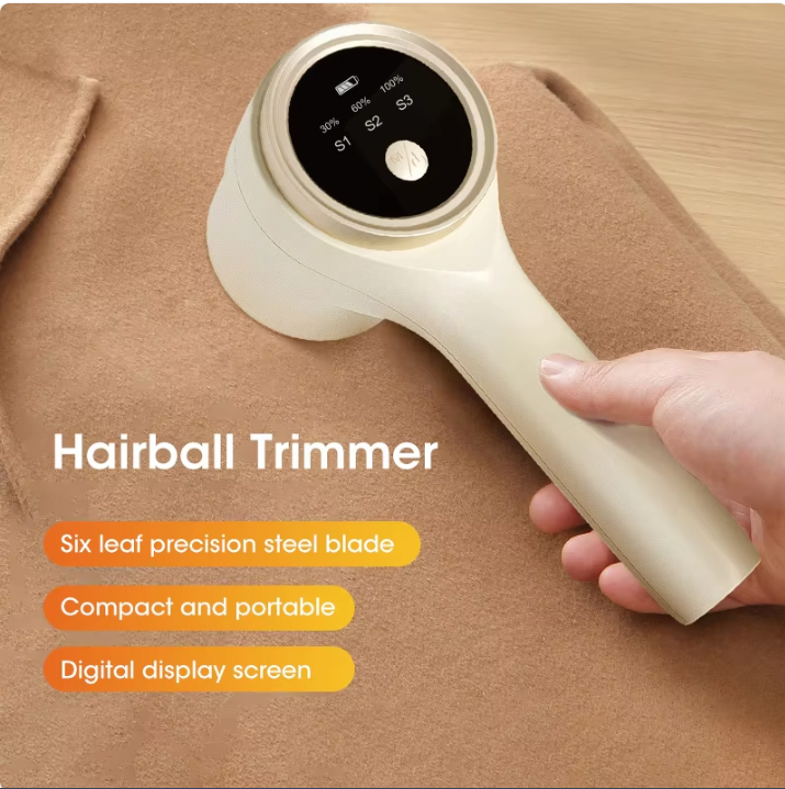 Rechargeable Fabric & Lint Shaver — Electric Clothes Defuzzer